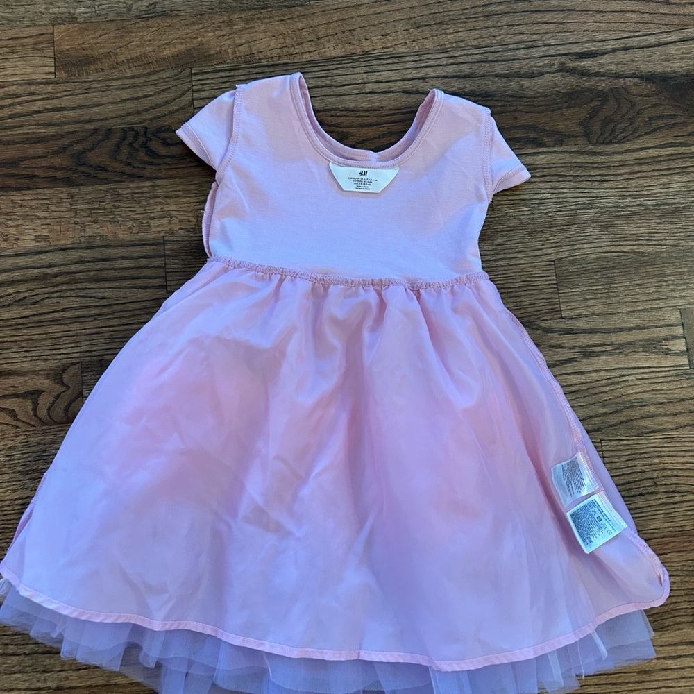 H&M 3/4T Pink Tulle Dress with Flared Skirt - Picture 8 of 9